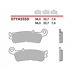 BREMBO SINTERED BRAKE PADS 07YA55SD 1123504
