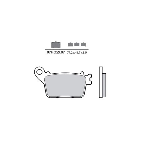 BREMBO Carbon ceramic road brake pads 07HO5907 1125872