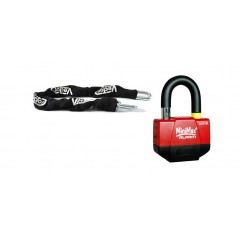 VECTOR Anti-theft kit with padlock and chain MINIMAX+ ALARM Ø16MM + CADENA Ø13MM / 1,1M 3032179