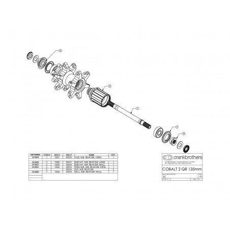 CRANKBROTHERS Core side gasket COBALT 2 13835