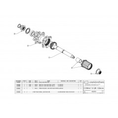 CRANKBROTHERS Back cover 135X12 LEVEL/COBALT/IODINE 3 DS 135X12MM 13839