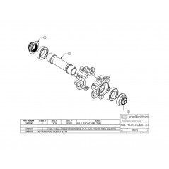 CRANKBROTHERS Front axle replacement COBALT 2/3 9/15MM 13826