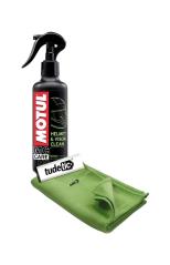 TUDETIC - Limpiador de cascos y pantallas + trapo MC CARE M1 HELMET VISOR CLEAN 0,25L KT-118