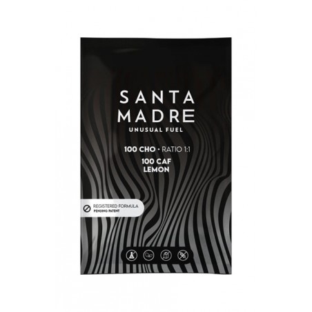 SANTA MADRE Lemon-flavored carbohydrate single-dose with caffeine 100CHO 100 CAF MONODOSIS LIMÓN 10 X 106G 720-03