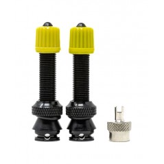 X-SAUCE Two aluminum Presta valves for tubeless compatible with mousse and Schrader 40MM X03196