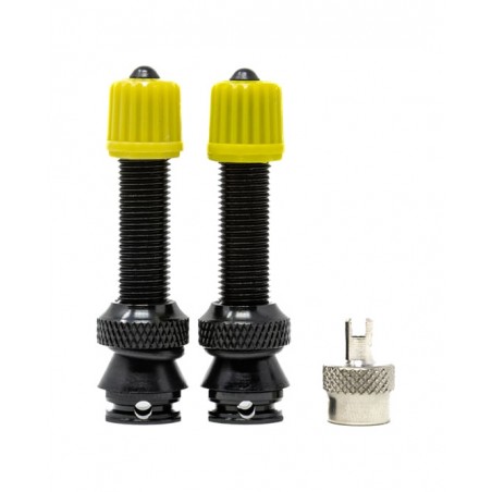 X-SAUCE Two fat aluminum tubeless valves compatible with mousse X03197