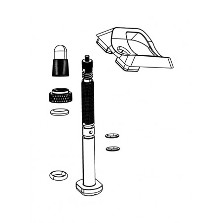 QUARQ Kit de 2 válvulas para sensor presión TYREWIZ 303 FIRECREST DISC (CON LLAVE VALVULA) 11.3018.011.002