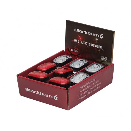 BLACKBURN Luces para bicicleta con montaje rápido USB FRONT AND REAR LIGHT 7074414