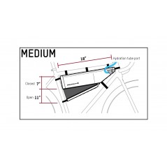 BLACKBURN Bolsa de cuadro tamaño mediano para bicicleta 7099762