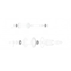 ZIPP Replacement bearings for hub (KIT 2) 88/188 11.1915.028.000