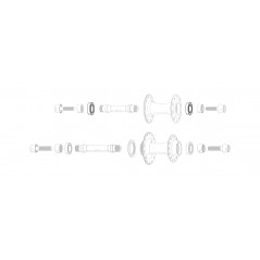 ZIPP Replacement front hub bearings 333 PISTA 11.1918.059.000
