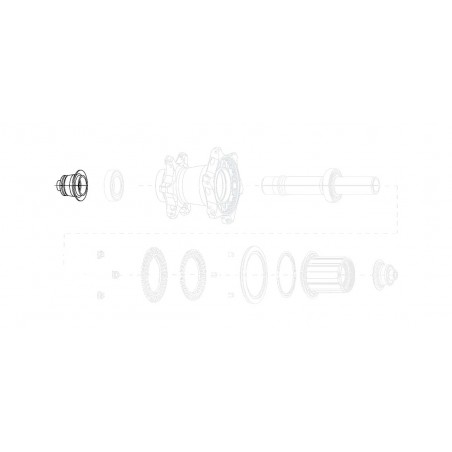 ZIPP Tapas traseras de repuesto para buje cognition nsw disc SRAM 12X142 11.2018.049.020