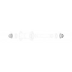 ZIPP Replacement rear hub caps QR XDR/11V PARA ZR1 11.2018.064.006