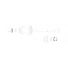 ZIPP Replacement front hub caps 15X100 ZR1 11.2018.064.018