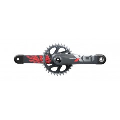 SRAM Biela para bicicleta DUB EAGLE LUNAR RED DM (C2) X01 00.6118.603.008VAR
