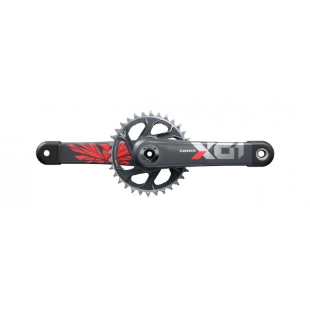 SRAM Biela para bicicleta con línea de cadena DUB DM (C2) X01 EAGLE 55MM WIDE 00.6118.609.000VAR