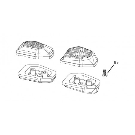 SRAM Repuesto de botones para mando , incluye dos cóncavos y convexos, reversible izquierdo/derecho AXS POD ULTIMATE, 11.3018.03