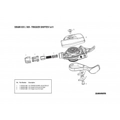 SRAM Gear shift lever replacement XX1 11.7018.013.000