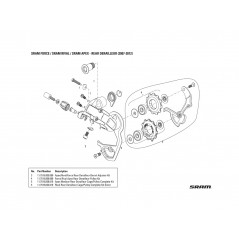 SRAM Recambio de tensor cable para cambio APEX/RIVAL/FORCE 11.7515.005.000