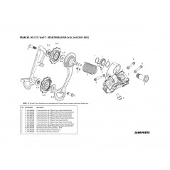 SRAM Recambio de roldanas para cambio X9/X7/GX 11.7515.038.000