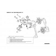 SRAM Kit de repuesto roldana y guiacable para cambio XX1 11.7518.016.000