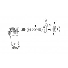 ROCK SHOX Cambio de cuerpo y depósito para amortiguadores IFP SUPERDELUXE RC3 11.4118.057.005VAR