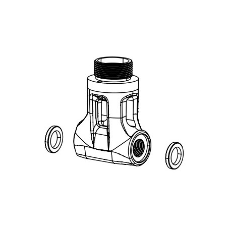 ROCK SHOX Replacement asymmetric bottom bracket A1 (2017-2020) DELUXE THRUAKTIV 11.4118.090.001