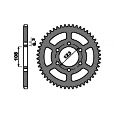 PBR Standard steel crown 4412 - PASO 0 1096604008