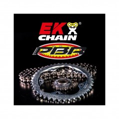 EK CHAIN Transmission kit with chain, sprocket and standard crown for motorcycles EK/PBR 520SRX2 15/43 3065978