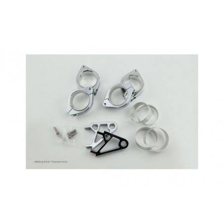 HIGHSIDER Juego de soportes lámpara en cromo FOR 42-43 MM Ø XS 3065417