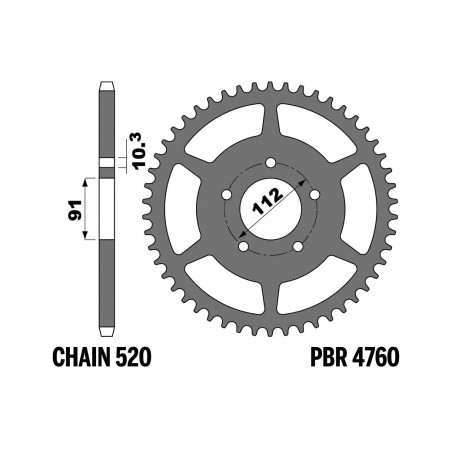 PBR Standard steel crown 4760 - 520 1126480001