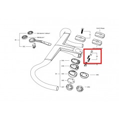 DEDA Kit de tornillos y tuercas para potencia manillar TITANIO/CILINDRO ALANERA RS 725776