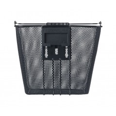 BASIL Cesta delantera para bicicleta con placa acero BILBAO (26X22X28 CM) KLICKFIX 725824VAR