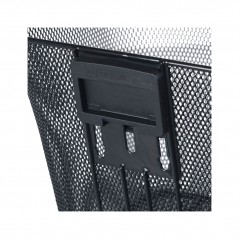 BASIL Cesta delantera para bicicleta con placa acero BILBAO (26X22X28 CM) KLICKFIX 725824VAR