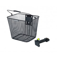 BASIL Front bicycle basket with steel stem support BILBAO (26X22X28 CM) 725828