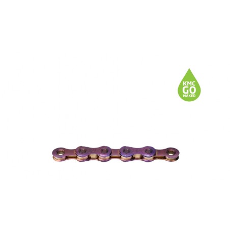 KMC Cadena para bicicleta lubricada con cera TT12 WAXED 1/2X11/128" 126 ESLABONES 12V NEO 725894