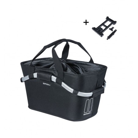 BASIL Cesta trasera para bicicleta con placa CLASSIC CARRY ALL 22L (38X20.5X17.5 CM) MIK 2.0 726727