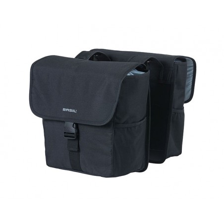BASIL Alforjas traseras para bicicleta con sistema universal reflectante GO 32L (29X15X34 CM) BRIDGE 726731