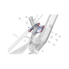 LAPIERRE Shock absorber linkage for electric bicycles E-BIKE ZESTY CF KLP00052