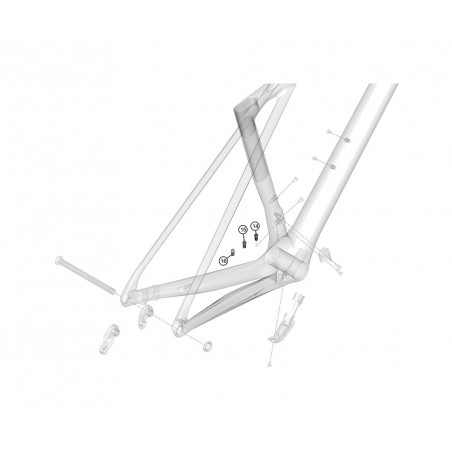 LAPIERRE Bicycle cable guide set XELIUS DRS KLP00094