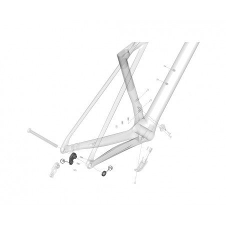 LAPIERRE Montaje del soporte para bicicleta XELIUS DRS KLP00095