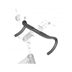 LAPIERRE Manillar para bicicleta aerodinámico carbono AERO 420 MM KLP00122