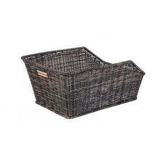 BASIL Wicker rear bicycle basket compatible with system CENTO RATTAN LOOK WSL (40X25X15 CM) 727037