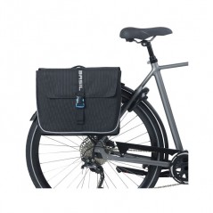 BASIL Rear bicycle panniers with reflective polyester system FORTE 35L (15X38X30 CM) MIK 2.0 727048