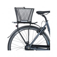 BASIL Reflective steel rear bicycle basket with system LESTO (24X32X17 CM) MIK 2.0 727049