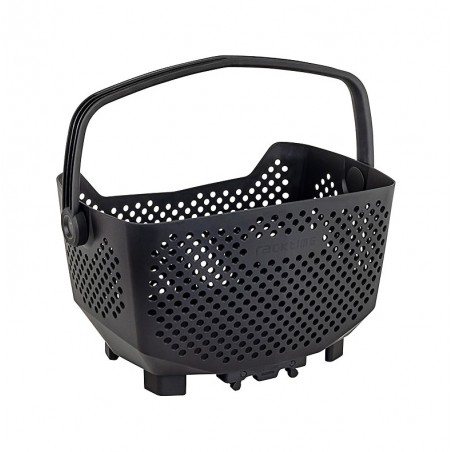 RACKTIME Plastic bicycle basket with anchoring system BASK-IT EDGE SISTEMA SNAP-IT 20L NEGRO (43X24X29 CM) 727131