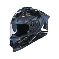 SMK Casco integral de carbono decorado GL261 TITAN CARBON NERO