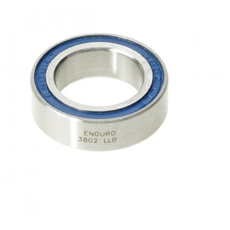 ENDURO BEARINGS Rodamiento radial doble fila para buje 3802 LLB ABEC-3 (C3 CLEARANCE) 15MM X 24MM 7MM EB8095