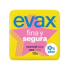 EVAX Feminine pads with wings FINA Y SEGURA (12 UNIDADES) 06110