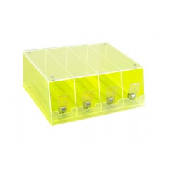 LAMPA Expositor de mostrador con compartimentos LINEA ESSENTIAL 4 DEPARTAMENTOS LAM38679